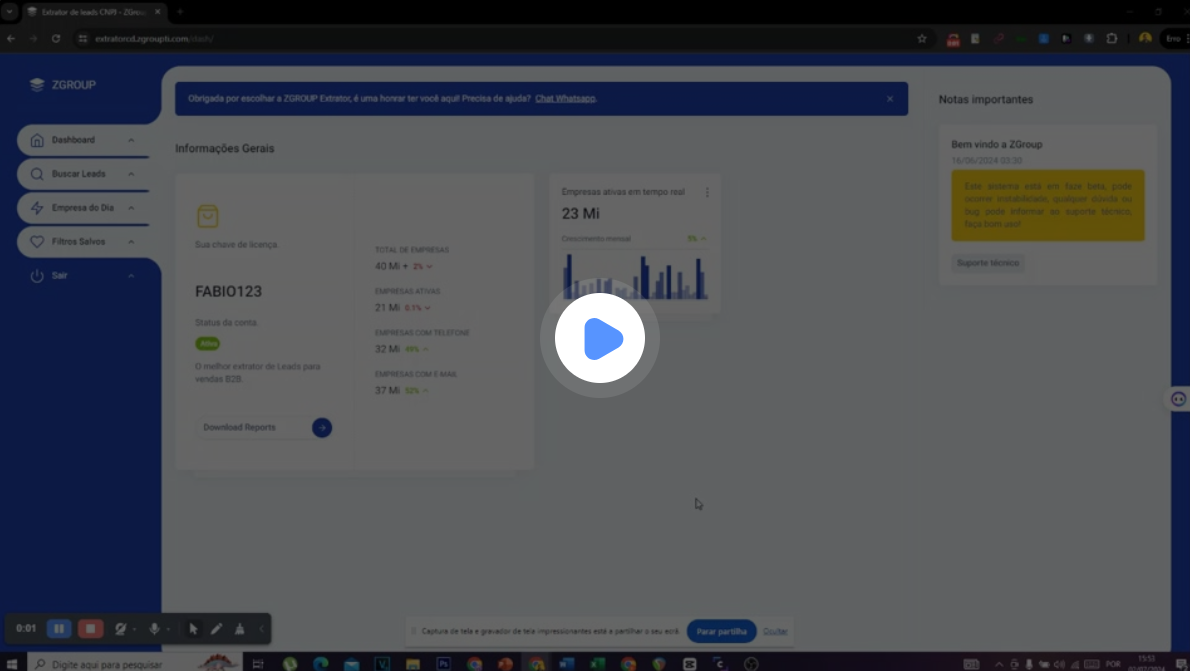 LeadsPJ lista de contatos de empresas